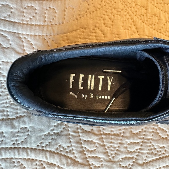 Fenty X Puma Creeper Wrinkled Patent Leather Sneaker - Picture 6 of 7